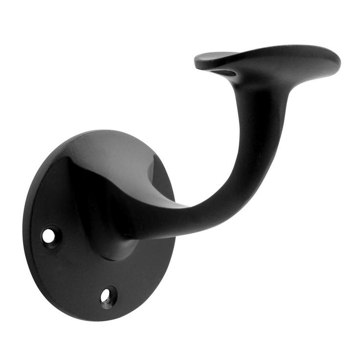 Leuninghouder zwart - opschroevend, Doe-het-zelf en Bouw, Hang- en Sluitwerk, Overige typen, Nieuw, Koper of Messing, Ophalen of Verzenden