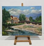 Joan Canós (1928-2025) - El puente de piedra, Antiek en Kunst