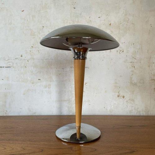 Titan Lighting - Tafellamp - Hout, Staal - lamp schip, Antiek en Kunst, Kunst | Designobjecten