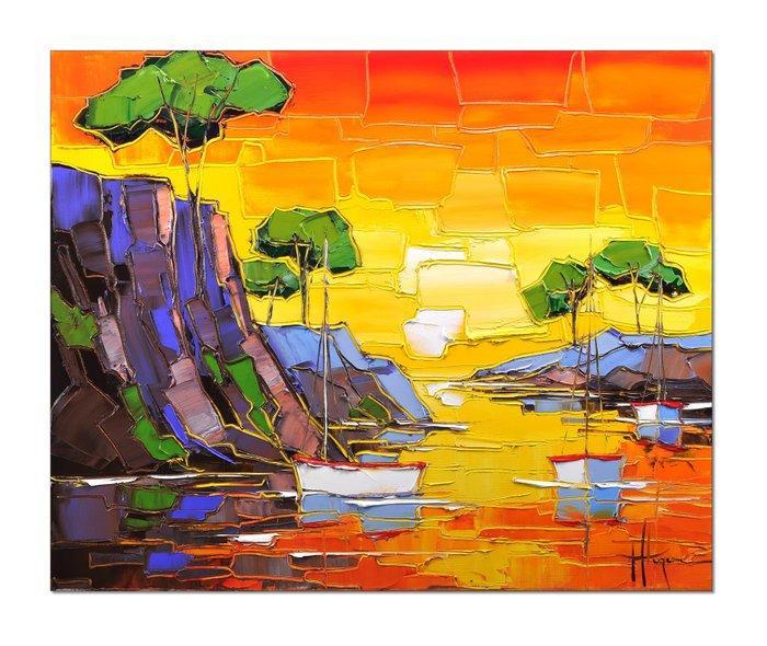 Caroline Mandrafina - Pfleger  Calanques de Marseille, Antiek en Kunst, Kunst | Designobjecten