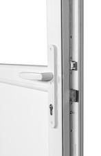 PVC Deur vol paneel Basic 98 x h200 Binnen en buitendraaiend, 80 tot 100 cm, Nieuw, Ophalen of Verzenden, Buitendeur