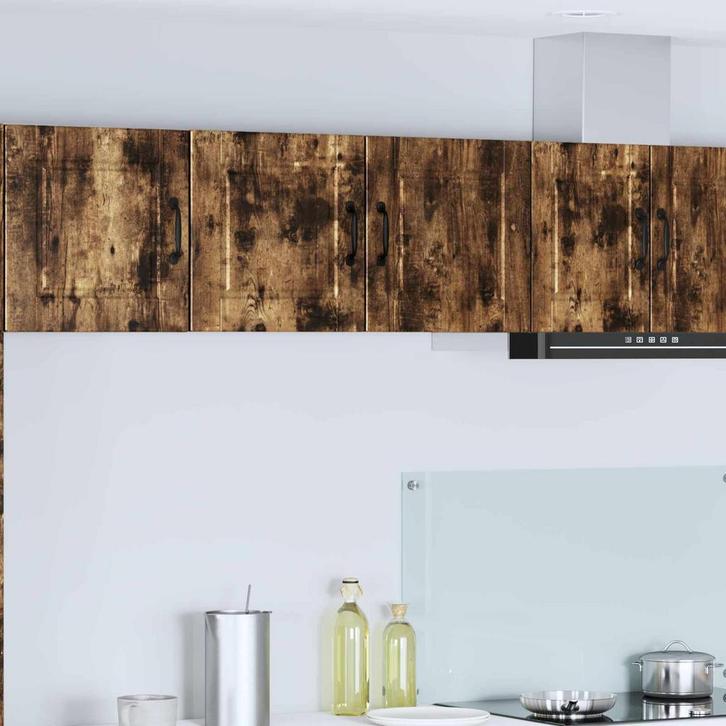 vidaXL Keuken Kast met plank Rook Eiken 80 x 31 x 40 cm, Huis en Inrichting, Kasten | Overige, Nieuw, Verzenden