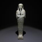 Oud-Egyptisch Faience Shabti. Late Periode, 664 - 332 v.Chr.