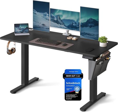 SONGMICS In hoogte verstelbaar bureau elektrisch, 140 x 60 c, Huis en Inrichting, Woonaccessoires | Overige, Verzenden