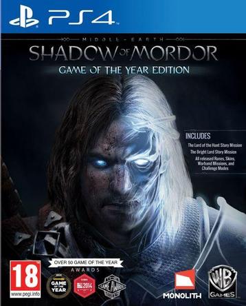 Middle-Earth Shadow of Mordor-GOTY (PlayStation 4) Gebruikt, Ophalen of Verzenden