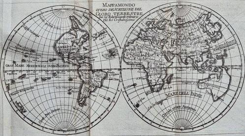 Carte du monde, Mappamondo; Gilles Robert de Vaugondy /, Livres, Atlas & Cartes géographiques