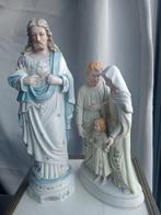 Twee religieuze beelden - Heilig hart Jezus - Heilige