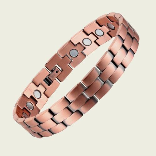 Luxe gezondheidsarmband magnetisch koper - 1,2 cm A, Sport en Fitness, Gezondheidsproducten en Wellness, Ophalen of Verzenden