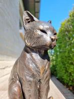 Sculpture, zittende kat - 27 cm - Bronze