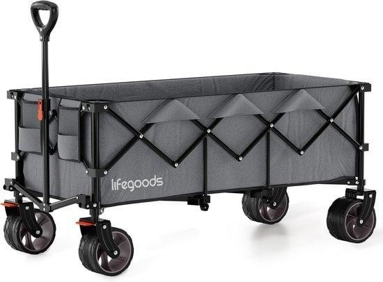 2dekans | LifeGoods Bolderkar - XXL - Opvouwbaar - 300L -, Doe-het-zelf en Bouw, Transportwagens, Ophalen of Verzenden