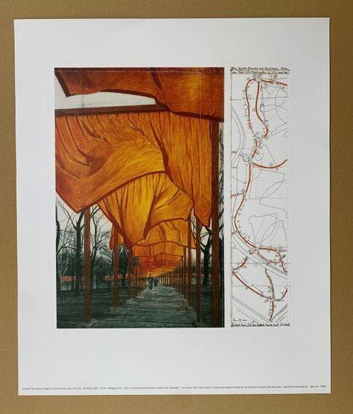 Christo (1935-2020) - The Gates IV - Artprint - 60 x 50 cm, Antiek en Kunst, Kunst | Designobjecten