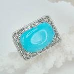 Turquoise - Argent - Bague - Turkish Americano