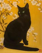 Yellow, garden cat - XL version (A2) - Ana Maia - Zweden, Antiek en Kunst