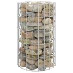 vidaXL Gabion paal rond Ø30x50 cm gegalvaniseerd staal, Tuin en Terras, Verzenden, Nieuw