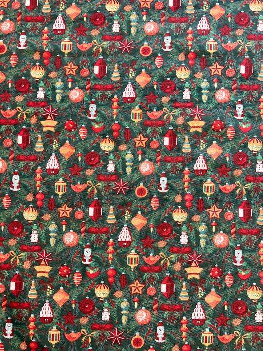 Kerstdecoratiewebstof met het effect van een kerstboom met, Diversen, Kerst