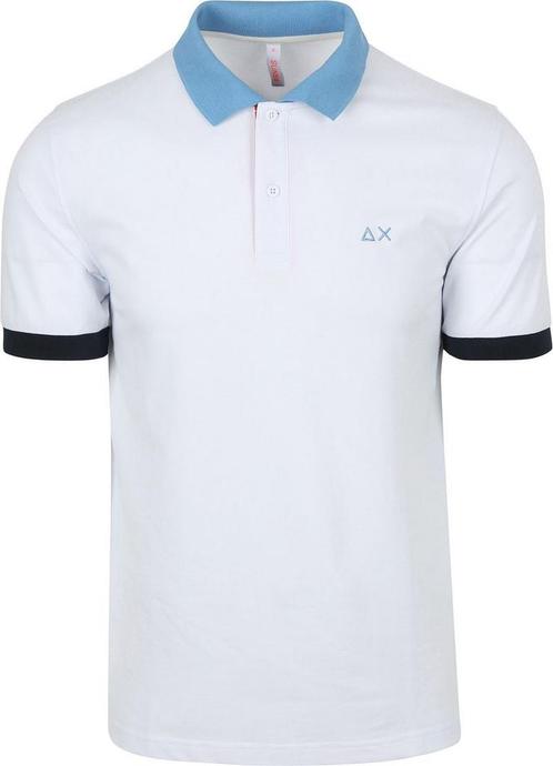 Sun68 Poloshirt Color Way Wit maat Maat 52/54 (L) Heren, Kleding | Heren, Polo's, Wit, Nieuw, Maat 52/54 (L), Verzenden