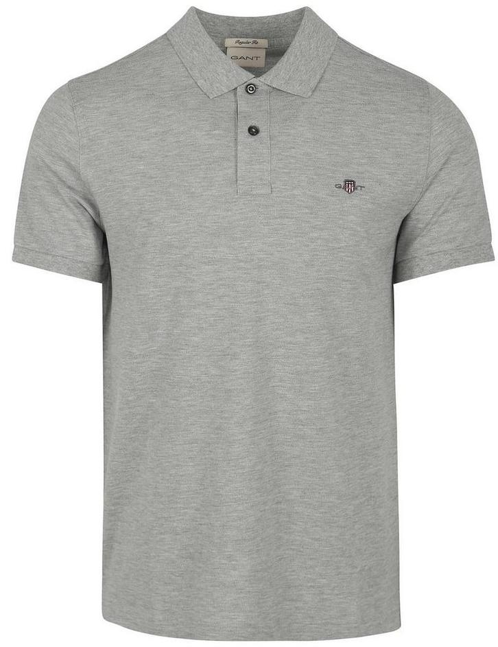 Gant Shield Piqué Poloshirt Grijs maat Maat 52/54 (L) Heren, Kleding | Heren, Polo's, Grijs, Nieuw, Maat 52/54 (L), Verzenden