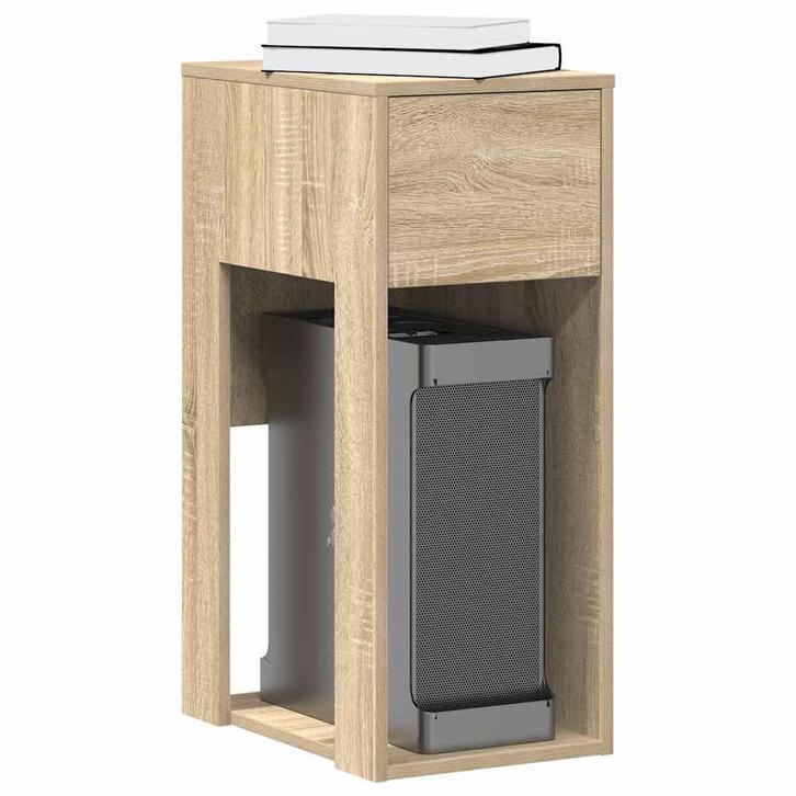 vidaXL Computertorenstandaard met lade 30x44x74 cm sonoma, Huis en Inrichting, Bureaus, Nieuw, Verzenden