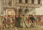 Stefano Ussi (1822-1901) - La sala da ballo, Antiek en Kunst