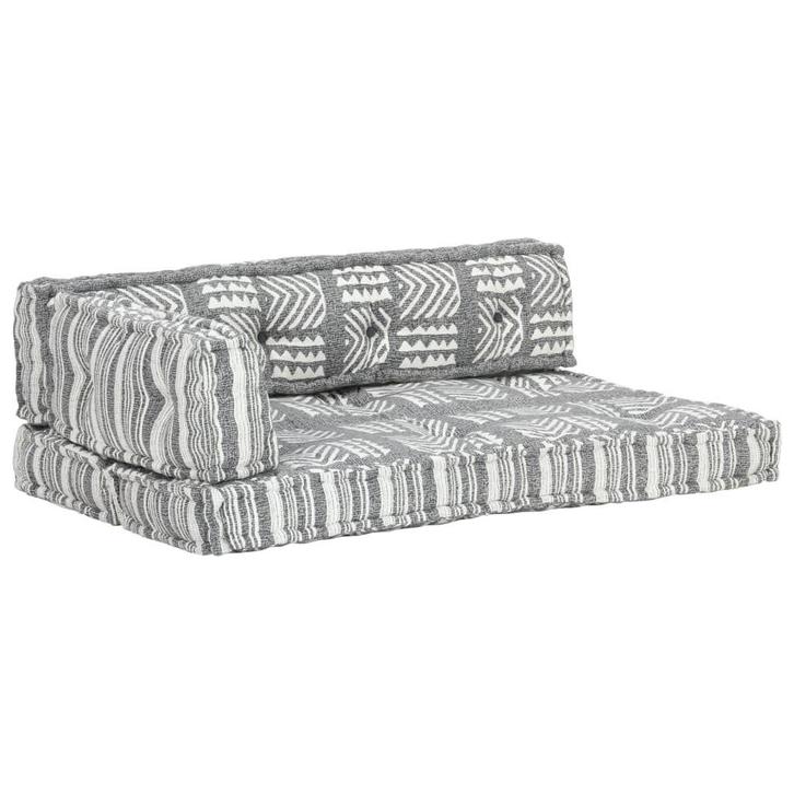 Grijs Bankkussen Patchwork - Retour Deal - Uniek Design!, Huis en Inrichting, Woonaccessoires | Kussens, Rechthoekig, Grijs, Nieuw
