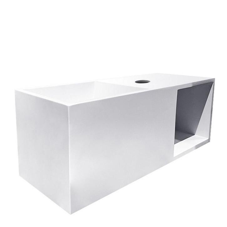Fontein Wiesbaden Julia 54x20x20cm met Nis Solid Surface Mat, Doe-het-zelf en Bouw, Sanitair, Overige typen, Nieuw, Ophalen of Verzenden