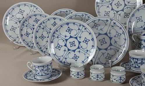 Bareuther-Waldsassen Bavaria - Indischblau - Service de, Antiek en Kunst, Antiek | Meubels | Tafels