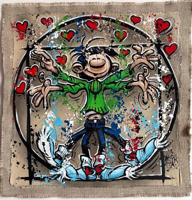 Elisée Skayzoo - Gaston Lagaffe de Vitruve, Antiquités & Art, Art | Peinture | Moderne