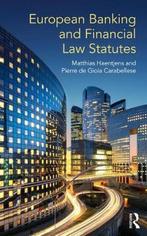 European Banking and Financial Law Statutes 9781138044333, Verzenden, Matthias Haentjens