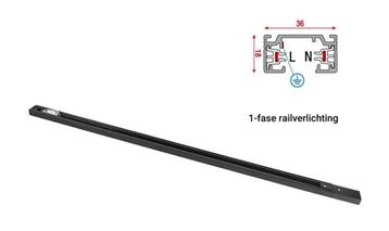 1 Fase Rail Zwart | Track Rails | tot 3 Meter leverbaar beschikbaar voor biedingen