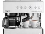 Magimix Belgique -  Espressomachine 2 In 1  - Zilver, Elektronische apparatuur, Verzenden, Nieuw, Gemalen koffie, Stoompijpje