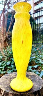 Legras & Cie. - Vaas - Grand Vase Art Déco, geblazen en geel