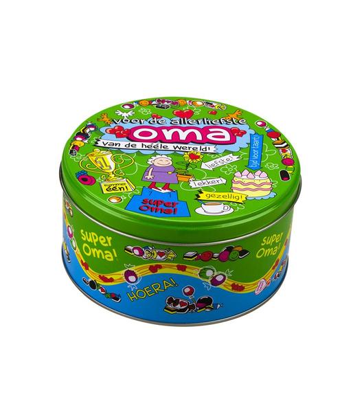 Snoeptrommel Oma 14cm, Hobby en Vrije tijd, Feestartikelen, Nieuw, Verzenden