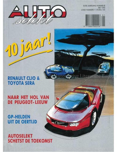 1990 AUTO SELEKT MAGAZINE 5 NEDERLANDS, Boeken, Auto's | Folders en Tijdschriften