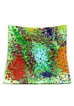 Plat - Verre de Murano - Assiette vert foncé 17 cm, Antiquités & Art