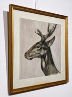 Paul JOUVE (1878-1973) - Cerf de Profil