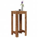 vidaXL Bartafel 51x50x103,5 cm bewerkt hout oud houtkleurig, Huis en Inrichting, Tafels | Eettafels, Verzenden, Nieuw