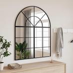 vidaXL Wandspiegel boog 80x100 cm ijzer zwart, Verzenden, Nieuw