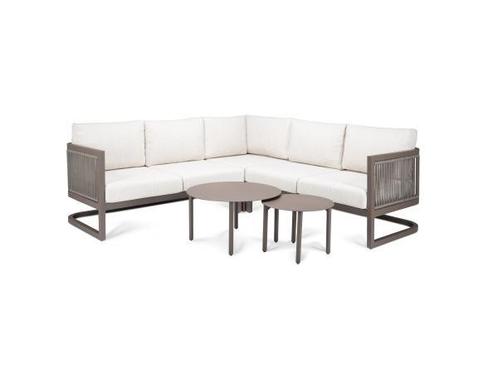 Veiling - Outdoor Loungeset Sierra corner - bruin (quick dry, Tuin en Terras, Tuinsets en Loungesets, Nieuw