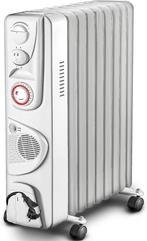 TRESKO Olieradiator, 2500 W, met thermostaat, 9 verwarmingsr, Verzenden, Nieuw