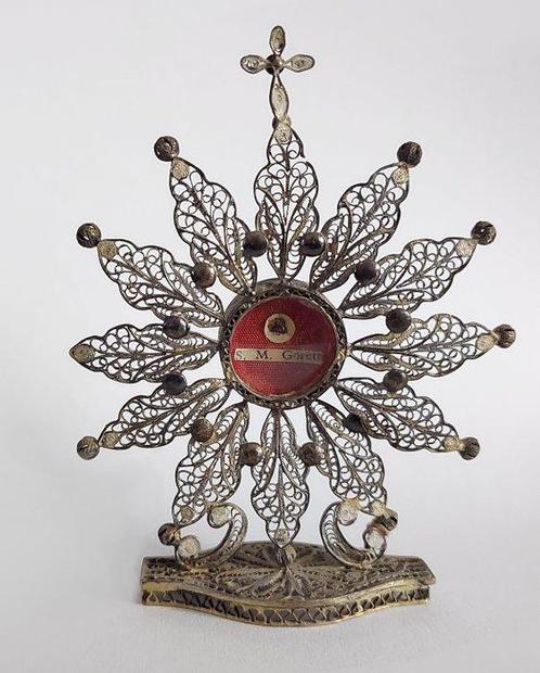 Reliekhouder - Zilver filigraan - 20e eeuw - Santa Maria, Antiek en Kunst, Kunst | Niet-Westerse kunst