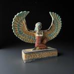 Replica van het oude Egyptisch Standbeeld van de gevleugelde, Antiek en Kunst