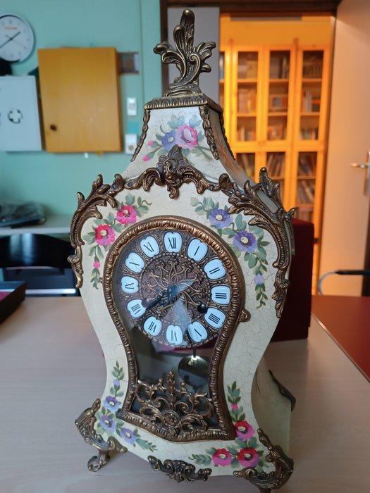 Neuchâteloise - FHS Franz Hermle & Sohn - Hout, Messing -, Antiquités & Art, Antiquités | Horloges