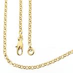 Gouden jasseron schakel ketting | 61 cm (gouden ketting), Ophalen of Verzenden, Gebruikt, Overige kleuren, Goud