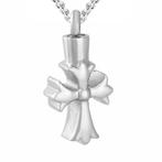 Fako Bijoux® - Ketting - Ashanger / Assieraad - Kruisje -, Handtassen en Accessoires, Kettingen, Verzenden, Nieuw
