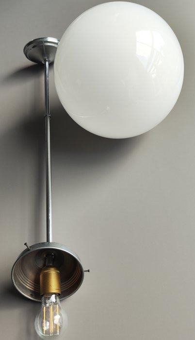 Lampe à suspendre - Opaline - Suspension Bauhaus, Antiek en Kunst, Antiek | Verlichting