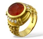 Judith Ripka - Ring - 18 karaat 18k geelgouden carneool