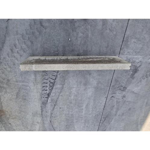 Bordure en beton tenon et mortaise 100x15x5cm gris, Tuin en Terras, Tuinhekken en Hekwerk