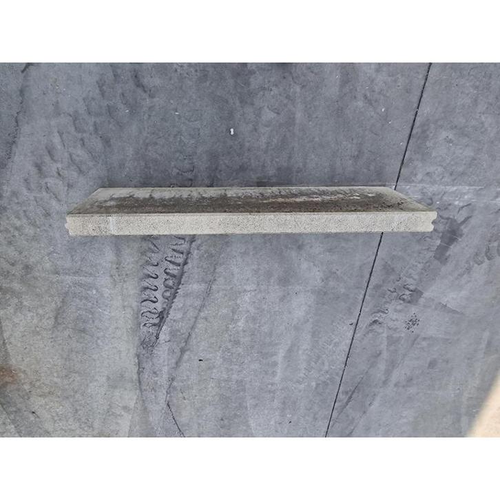 Bordure en beton tenon et mortaise 100x15x5cm gris, Tuin en Terras, Tuinhekken en Hekwerk