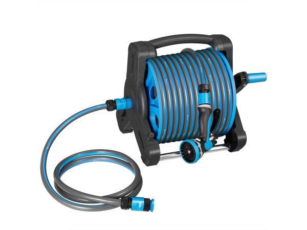 Veiling - Mobiele Slanghaspel Basic - 30 Meter - Blauw, Tuin en Terras, Tuinslangen, Nieuw