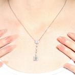 Halsketting - 18 karaat Witgoud - 0.30ct. tw. Diamant, Handtassen en Accessoires, Nieuw